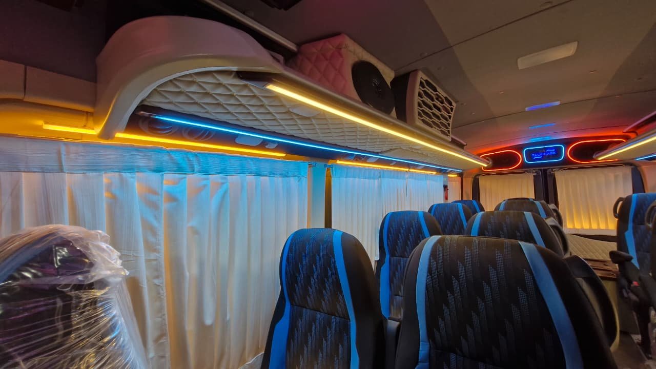 Mini Bus 25 Seater Rental Chennai – Corporate & Pilgrimage Tours