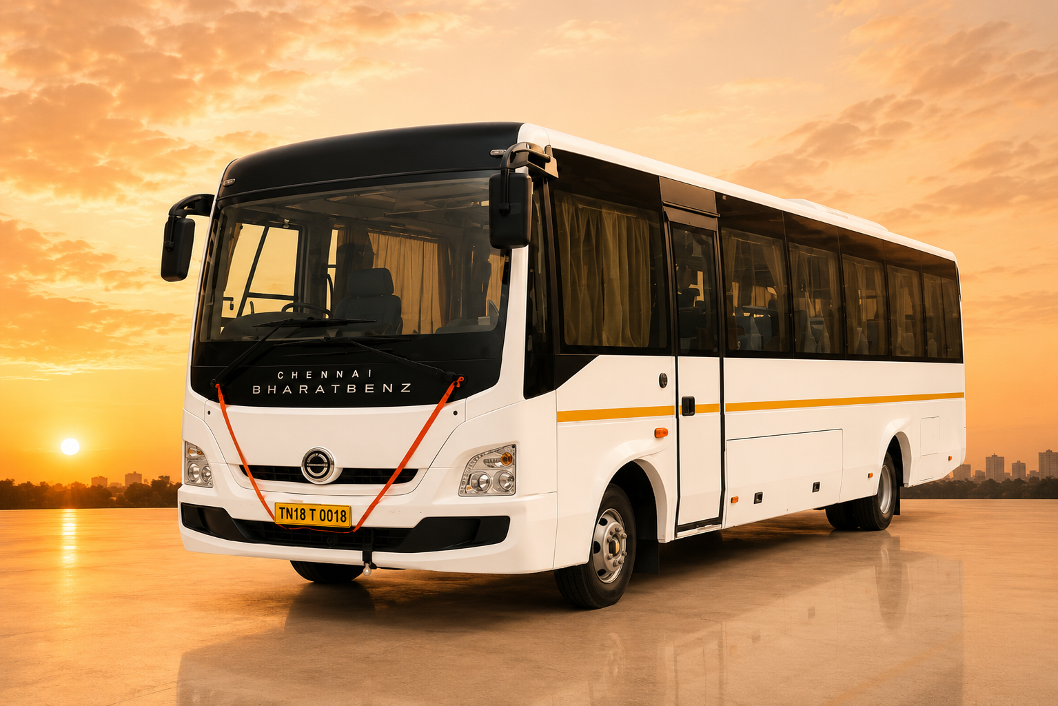 Bus 35 Seater Hire Chennai – Large Group Travel Tamil Nadu | Guna Travels